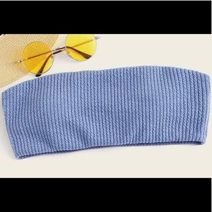 Bandeau swim suit top